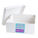 12 x 16 Inch Lid & Base Cake box